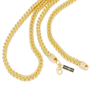 6mm 14K Gold Stainless Steel Franco Choker Set