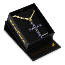 Load image into Gallery viewer, The Blue Evil Eye Cross
