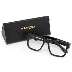 Lion Head Glasses with Glossy Black Frame