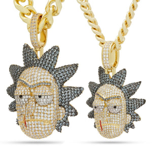 Rick and Morty x King Ice - XL Evil Rick Necklace