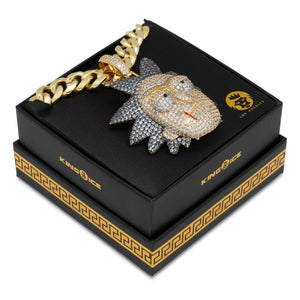 Rick and Morty x King Ice - XL Evil Rick Necklace